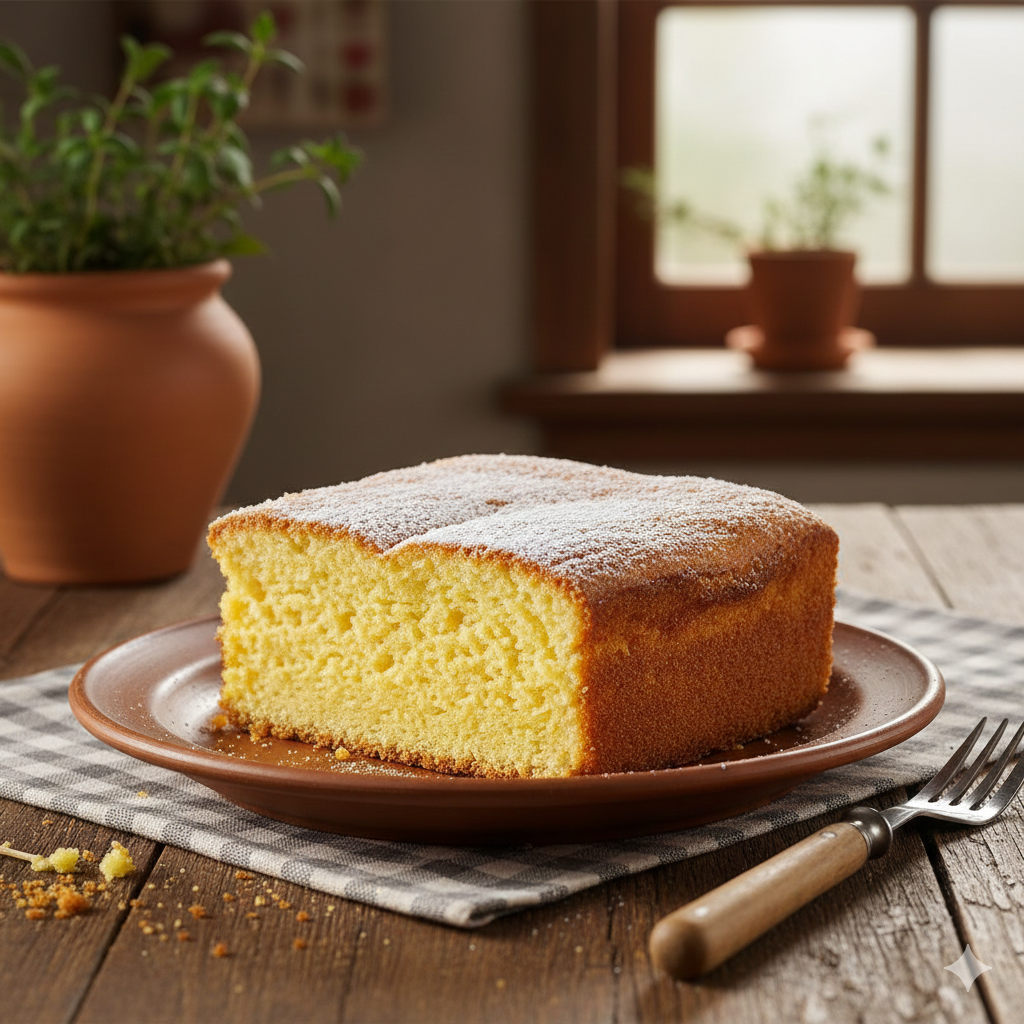 Bolo de Fubá Cremoso da Vovó