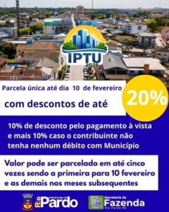 IPTU 2026 Rio Pardo: Garanta Seu Desconto Máximo e Pague Fácil!
